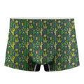 Cute Cactus Plant Pattern Print Men's Boxer Briefs