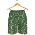 Cute Cactus Plant Pattern Print Men's Shorts