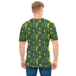 Cute Cactus Plant Pattern Print Men's T-Shirt