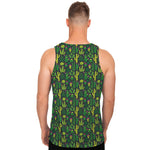 Cute Cactus Plant Pattern Print Men's Tank Top
