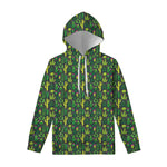 Cute Cactus Plant Pattern Print Pullover Hoodie