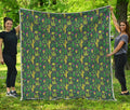 Cute Cactus Plant Pattern Print Quilt