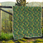 Cute Cactus Plant Pattern Print Quilt