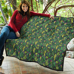 Cute Cactus Plant Pattern Print Quilt