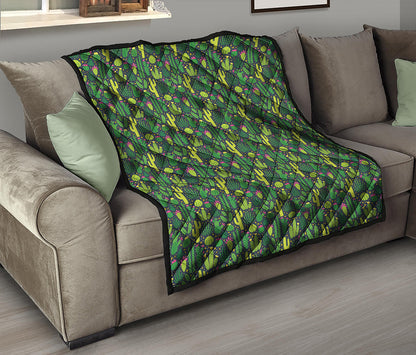 Cute Cactus Plant Pattern Print Quilt