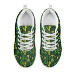Cute Cactus Plant Pattern Print White Sneakers