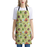 Cute Camping Pattern Print Apron