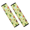 Cute Camping Pattern Print Car Seat Belt Covers