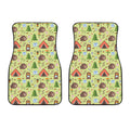 Cute Camping Pattern Print Front Car Floor Mats
