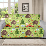 Cute Camping Pattern Print Futon Protector