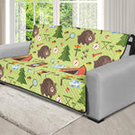 Cute Camping Pattern Print Futon Protector