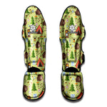 Cute Camping Pattern Print Muay Thai Shin Guard