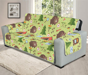 Cute Camping Pattern Print Oversized Sofa Protector