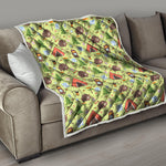 Cute Camping Pattern Print Quilt