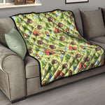 Cute Camping Pattern Print Quilt