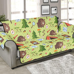 Cute Camping Pattern Print Sofa Protector