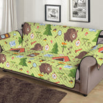 Cute Camping Pattern Print Sofa Protector