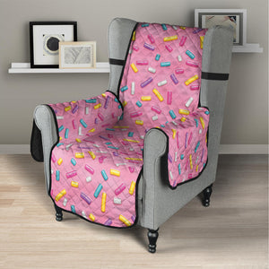 Cute Candy Pattern Print Armchair Protector