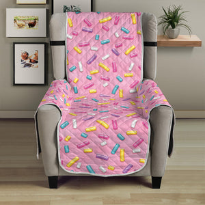 Cute Candy Pattern Print Armchair Protector