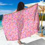 Cute Candy Pattern Print Beach Sarong Wrap