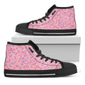 Cute Candy Pattern Print Black High Top Sneakers