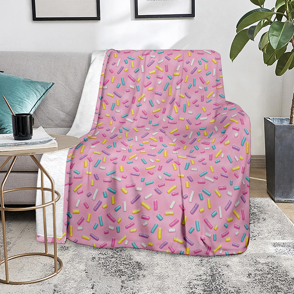 Cute Candy Pattern Print Blanket