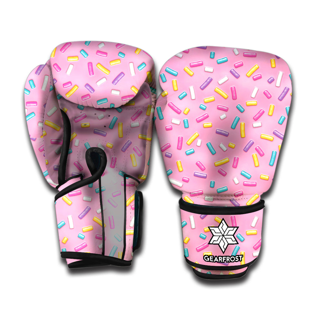 Cute Candy Pattern Print Boxing Gloves