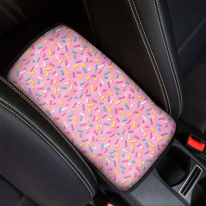 Cute Candy Pattern Print Car Center Console Cover