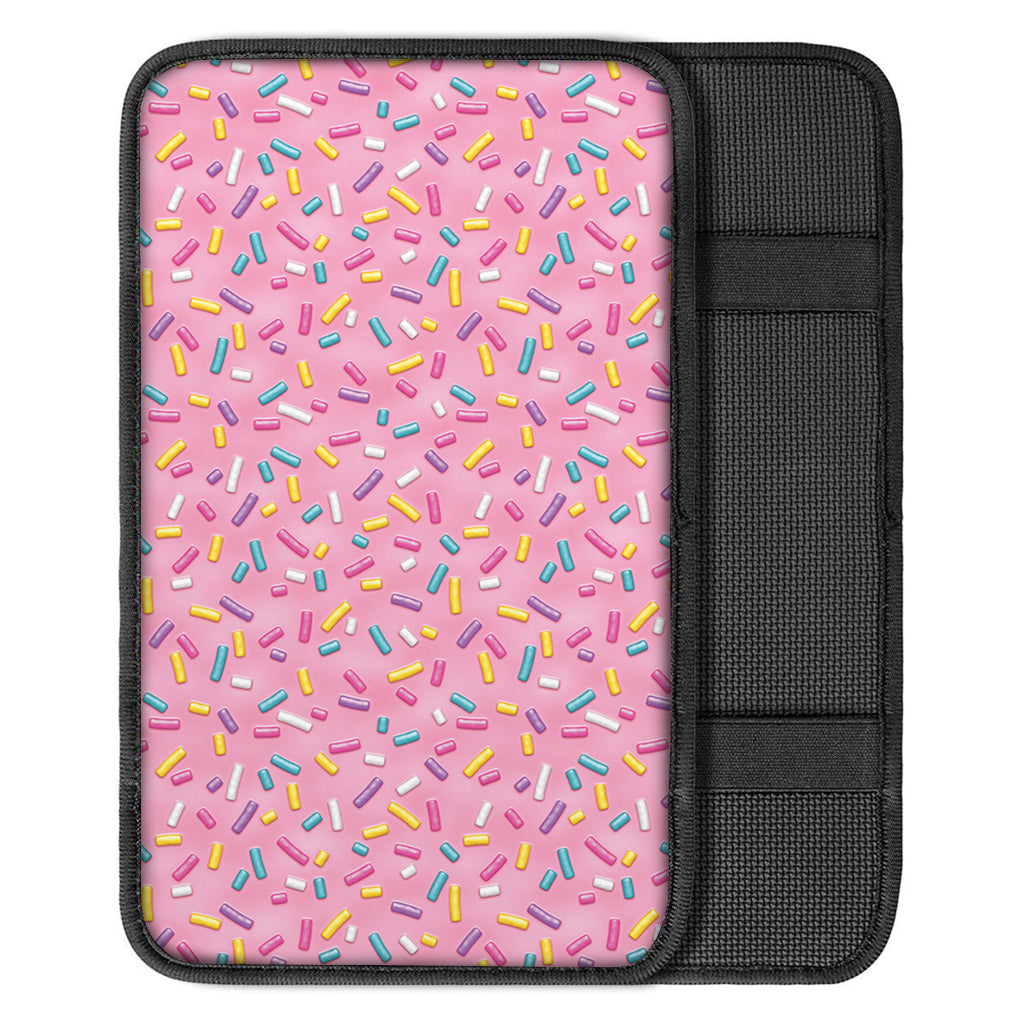 Cute Candy Pattern Print Car Center Console Cover