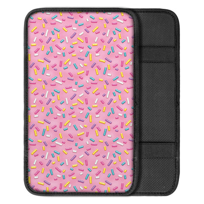 Cute Candy Pattern Print Car Center Console Cover
