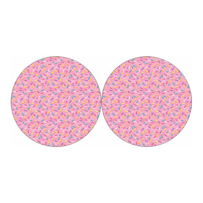 Cute Candy Pattern Print Car Coasters