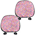 Cute Candy Pattern Print Car Headrest Covers