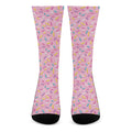 Cute Candy Pattern Print Crew Socks