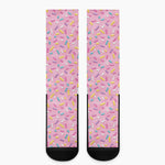 Cute Candy Pattern Print Crew Socks