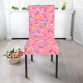 Cute Candy Pattern Print Dining Chair Slipcover