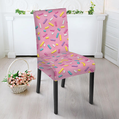 Cute Candy Pattern Print Dining Chair Slipcover
