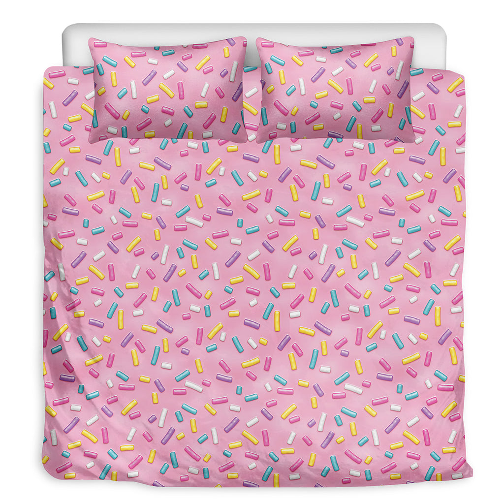 Cute Candy Pattern Print Duvet Cover Bedding Set
