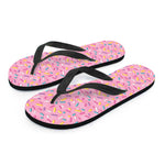 Cute Candy Pattern Print Flip Flops