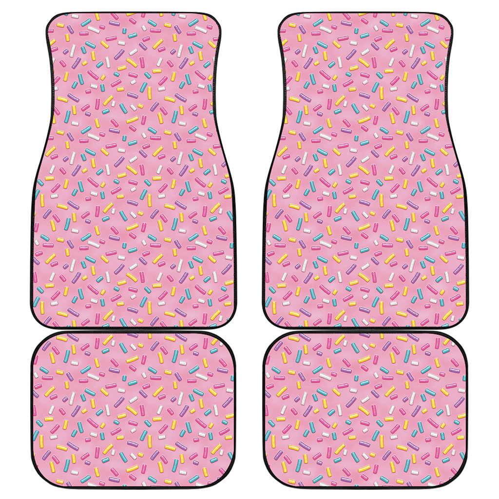 Cute Candy Pattern Print Front and Back Car Floor Mats