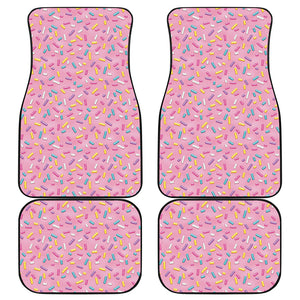 Cute Candy Pattern Print Front and Back Car Floor Mats