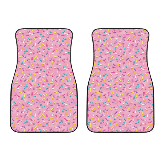 Cute Candy Pattern Print Front Car Floor Mats