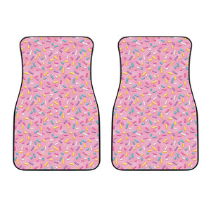 Cute Candy Pattern Print Front Car Floor Mats