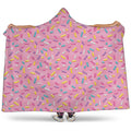 Cute Candy Pattern Print Hooded Blanket