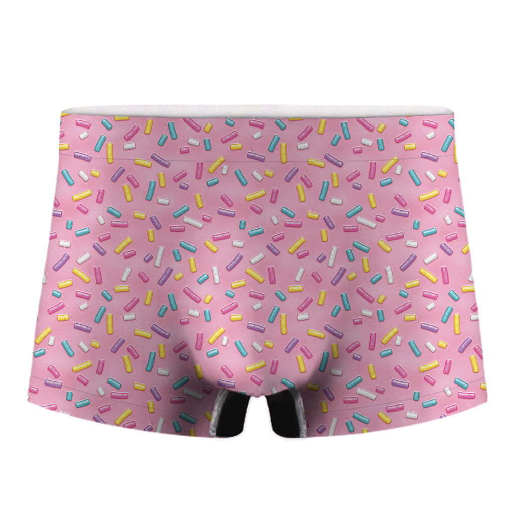 Cute Candy Pattern Print Men's Boxer Briefs