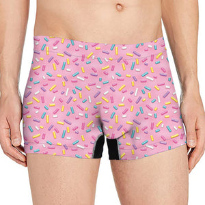 Cute Candy Pattern Print Men's Boxer Briefs