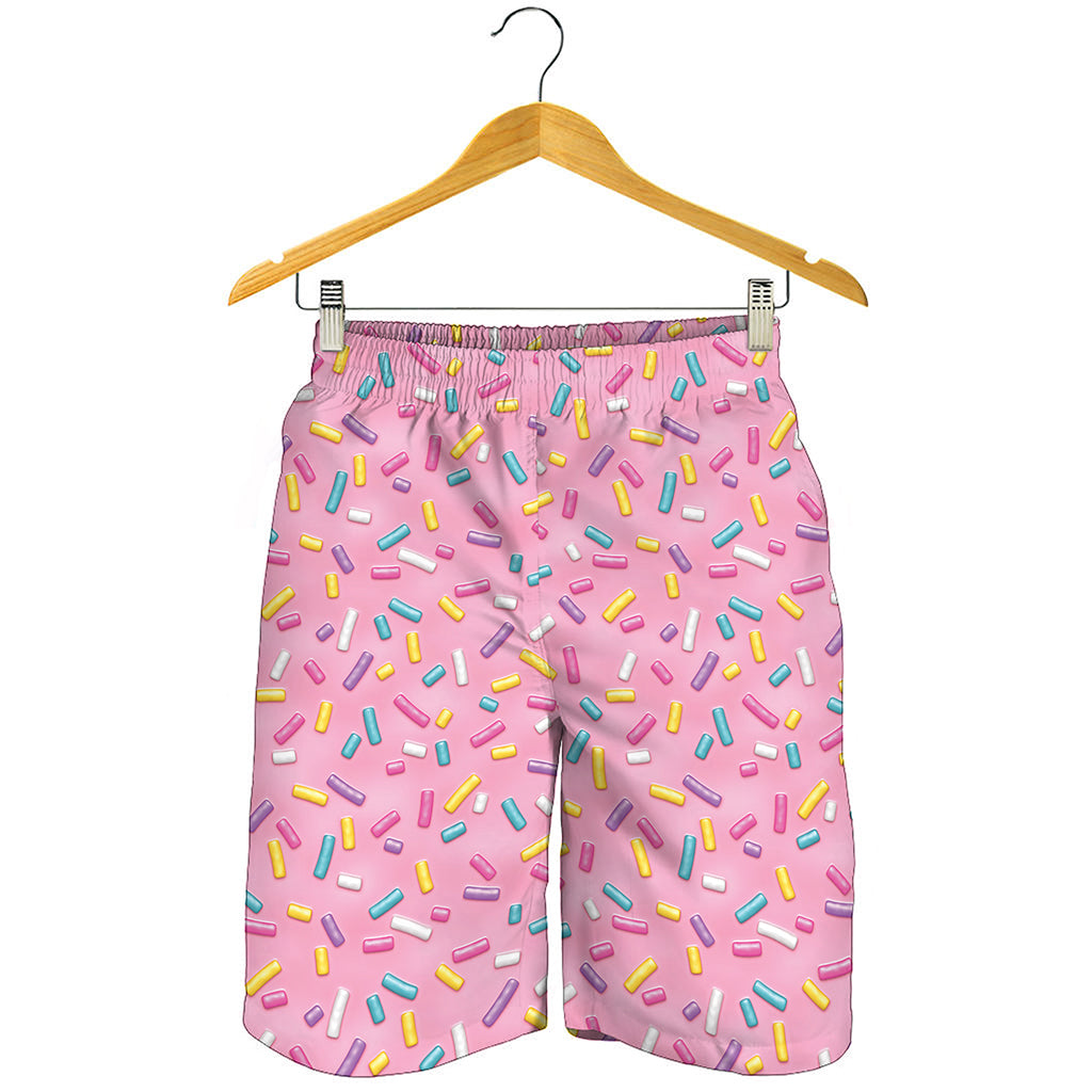 Cute Candy Pattern Print Men's Shorts