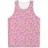 Cute Candy Pattern Print Men's Tank Top