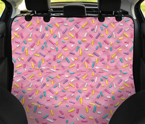 Cute Candy Pattern Print Pet Car Back Seat Cover