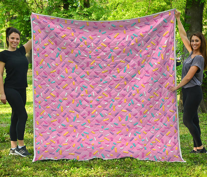 Cute Candy Pattern Print Quilt