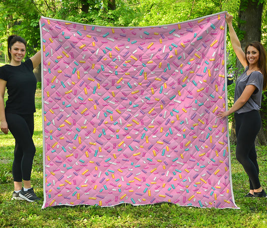 Cute Candy Pattern Print Quilt